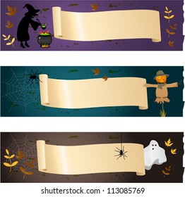 Halloween banners