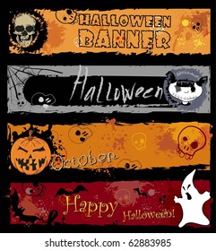 Halloween Banners, pumpkin with Teeth in the form of number thirty one