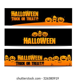 Halloween banners - vector design templates.