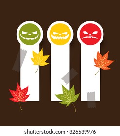 Halloween banners vector illustration.
