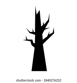 halloween bare tree design, happy holiday and scary theme Vector illustration