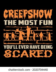 Halloween Based Typography T-shirt Design