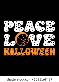 Halloween Basketball Costume Peace Love