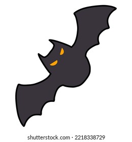 Es un murciélago de Halloween.