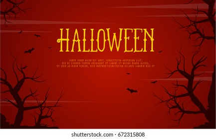 Halloween with bat background collection