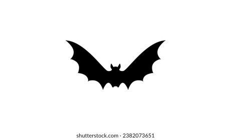 halloween bat , black isolated silhouette
