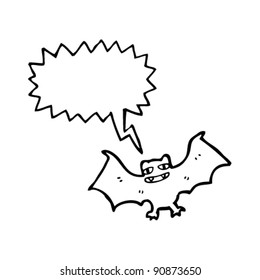 caricatura de murciélago de halloween