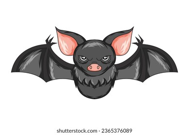 Halloween Bat Character Design Illustration