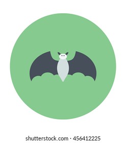 Halloween Bat Colored Vector Icon
