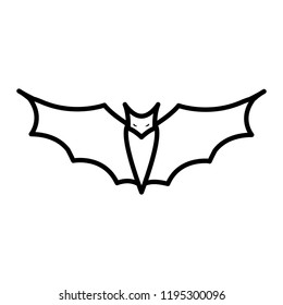 halloween bat flying icon