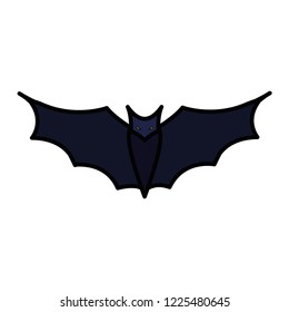 halloween bat flying icon