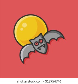 halloween bat icon
