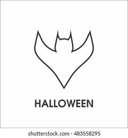 Halloween bat icon