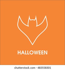 Halloween bat icon