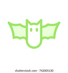 Halloween bat icon 
