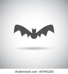 Halloween bat icon design vector illustration