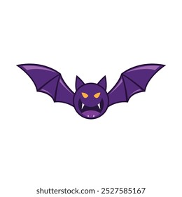 Halloween Fledermaus Symbol flaches Design