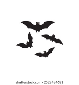 Halloween Bat icon flat design