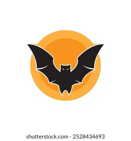 Halloween Bat icon flat design