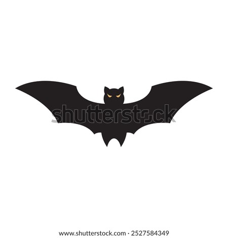 Halloween Bat icon flat design