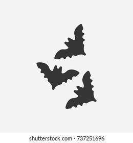 Halloween bat icon illustration isolated vector sign symbol