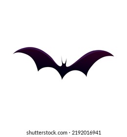 halloween bat icon isolated flat