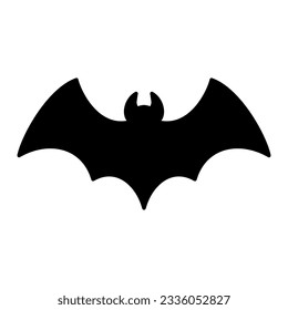 halloween bat icon on transparent background