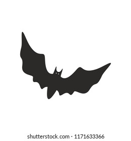 Halloween bat icon. Vector