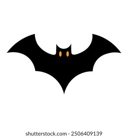 Halloween bat icon, vector design