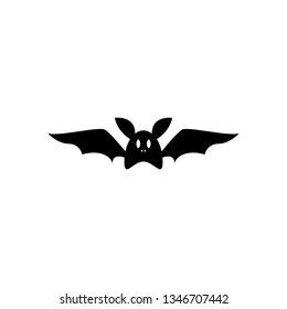 Halloween Bat Icon Vector Illustration
