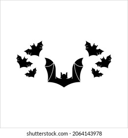 halloween bat icon, vector illustration isolated on white background. color editable