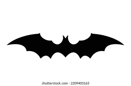 Halloween bat icon. Vector Illustration
