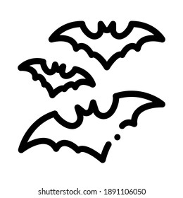 Halloween Fledermaussymbol-Vektorgrafik. halloween Fledermauszeichen. einzelne Kontursymbolgrafik