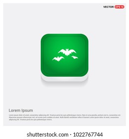 Halloween Bat iconGreen Web Button