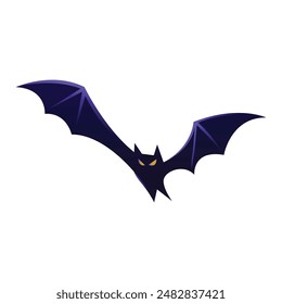 Halloween bat illustration on a white background.