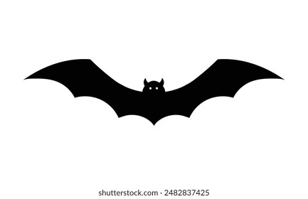 Halloween bat illustration on a white background.