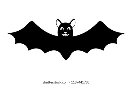 halloween bat isolated icon