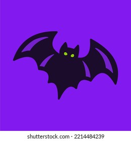 Halloween bat isolated vector design