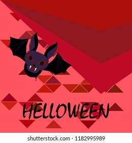 halloween bat night vector illustration