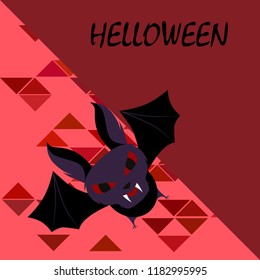 halloween bat night vector illustration