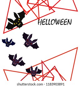 halloween bat night vector illustration