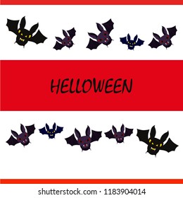 halloween bat night vector illustration