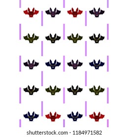 halloween bat night vector illustration
