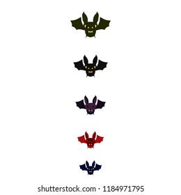 halloween bat night vector illustration