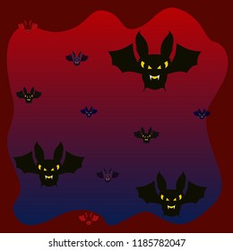 halloween bat night vector illustration