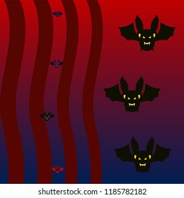 halloween bat night vector illustration