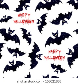 Halloween bat - seamless background