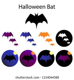 Halloween bat set