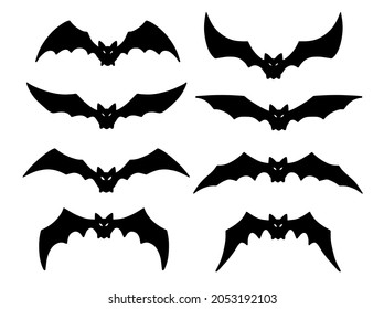 Halloween Bat Silhouette. Halloween illustration