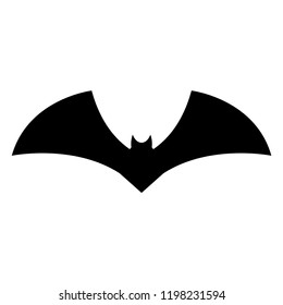 halloween bat silhouette vector design isolated on white background. Vector illustration.